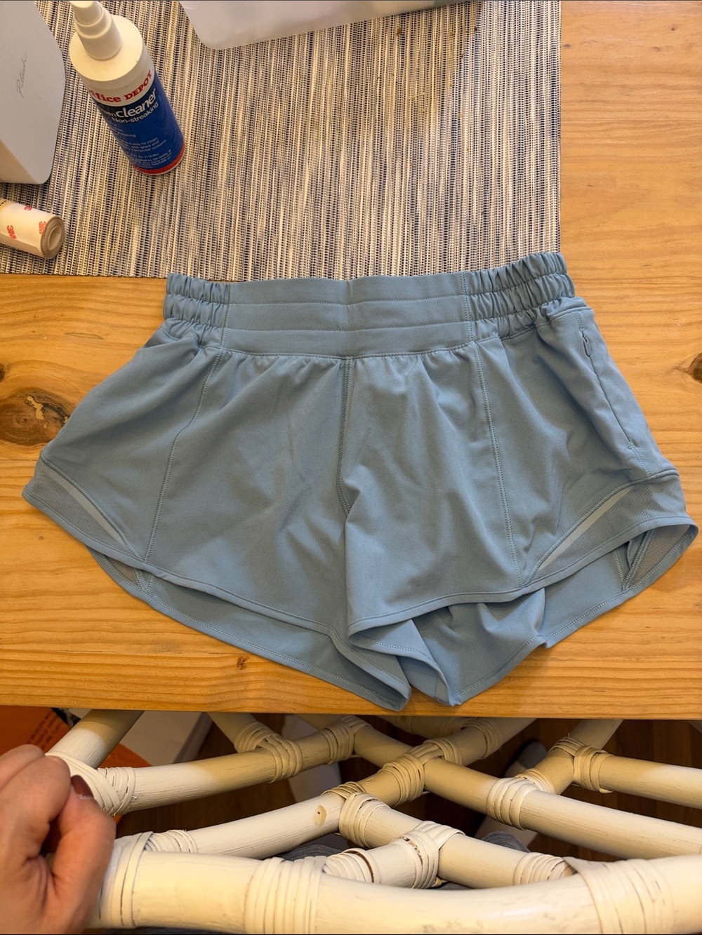 Lululemon Hotty Hot Blue Athletic Shorts - High-Waist Running Shorts 4